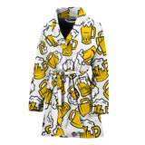 Beer Design Pattern Women'S Bathrobe
