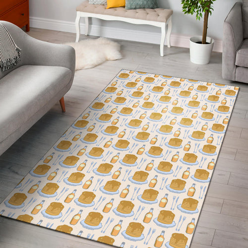 Pancake Pattern Print Design 05 Area Rug