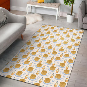 Pancake Pattern Print Design 05 Area Rug