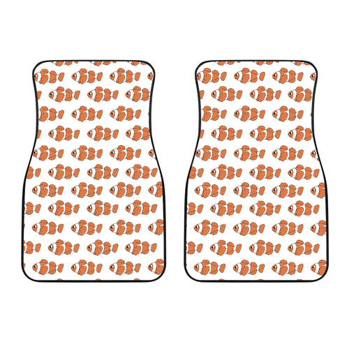 Clown Fish Pattern Print Design 05 Front Car Mats