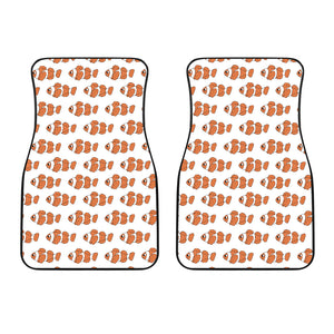 Clown Fish Pattern Print Design 05 Front Car Mats