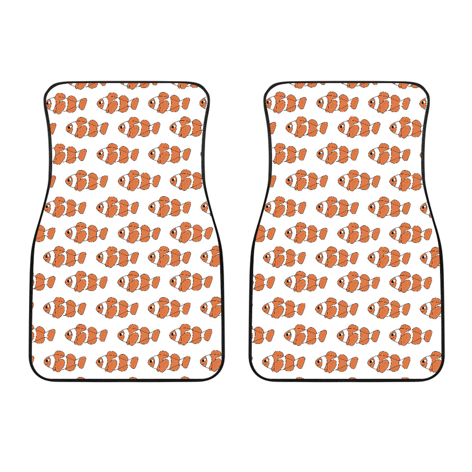Clown Fish Pattern Print Design 05 Front Car Mats