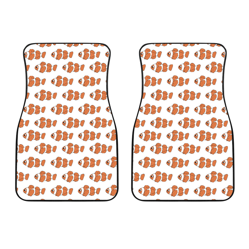 Clown Fish Pattern Print Design 05 Front Car Mats