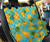 Banana Palm Leaves Pattern Background Dog Car Seat Covers