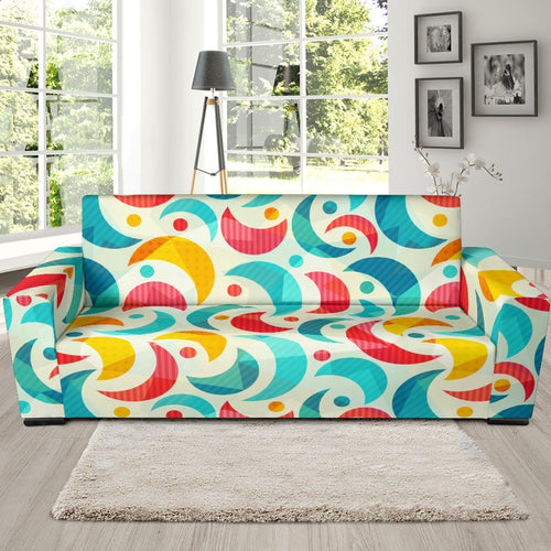 Colorful Moon Pattern Sofa Slipcover