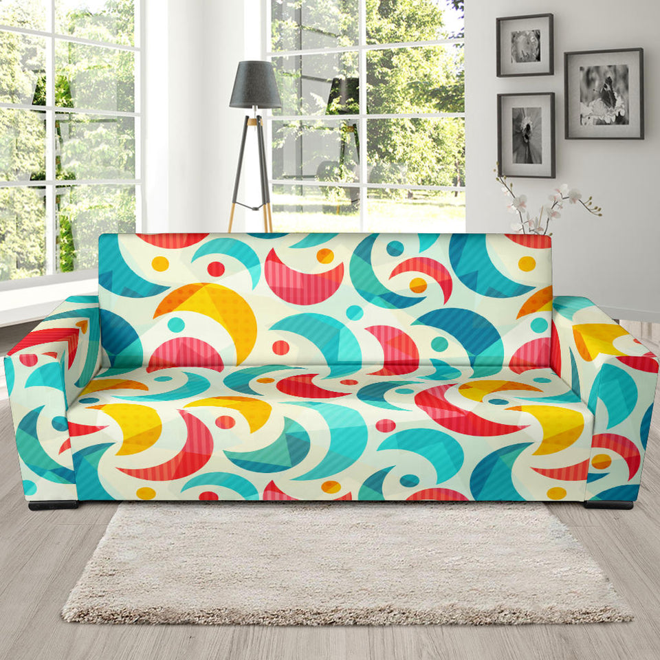 Colorful Moon Pattern Sofa Slipcover