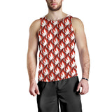 Fire flame symbol design pattern Men Tank Top