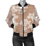 Beautiful Hexagon Japanese  Pattern Women'S Bomber Jacket