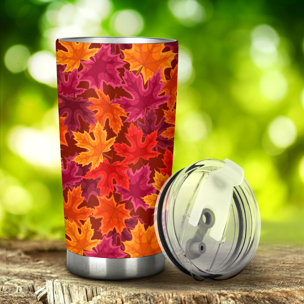 Autumn Maple Leaf Pattern Tumbler