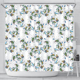 Peacock Feather Pattern Shower Curtain Fulfilled In US