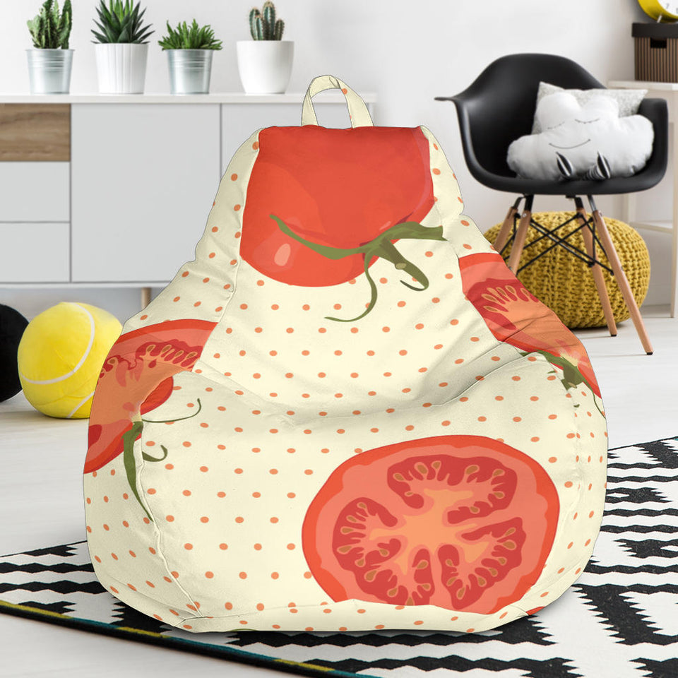 Tomato Dot Background Bean Bag Cover