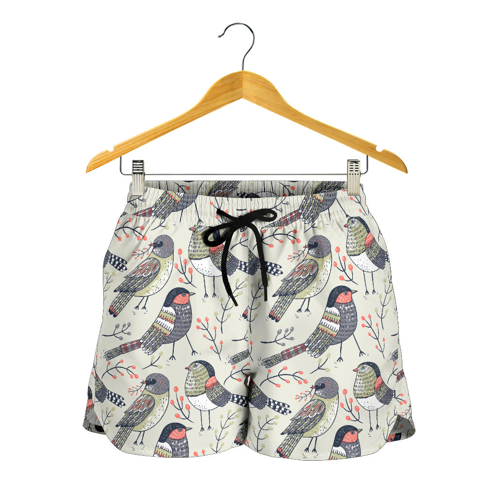 Pigeon Pattern Print Design 04 Women Shorts
