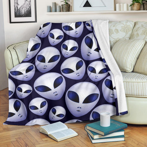 Alien Pattern Print Design 01 Premium Blanket