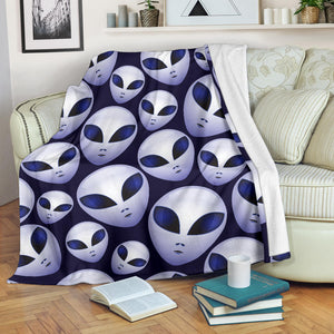 Alien Pattern Print Design 01 Premium Blanket