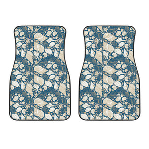 Shell Polynesian Tribal Design Pattern Front Car Mats