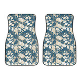 Shell Polynesian Tribal Design Pattern Front Car Mats