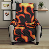 Fire flame dark pattern Chair Cover Protector