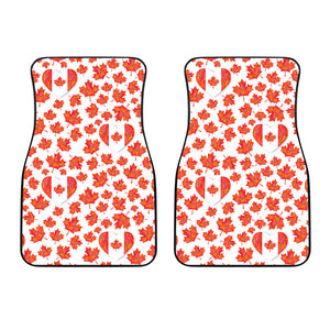 Canada Pattern Print Design 02 Front Car Mats