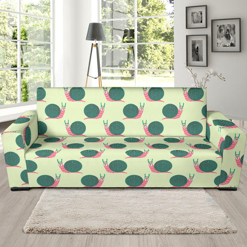 Snail Pattern Print Design 04  Sofa Slipcover