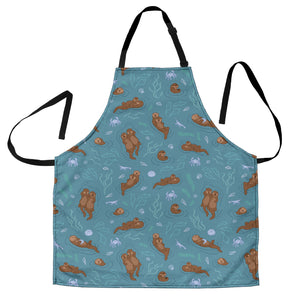 Sea Otters Pattern Adjustable Apron