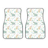 Cute Rhino Pattern Front Car Mats