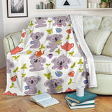 Cute Koalas Teapots Tea Premium Blanket