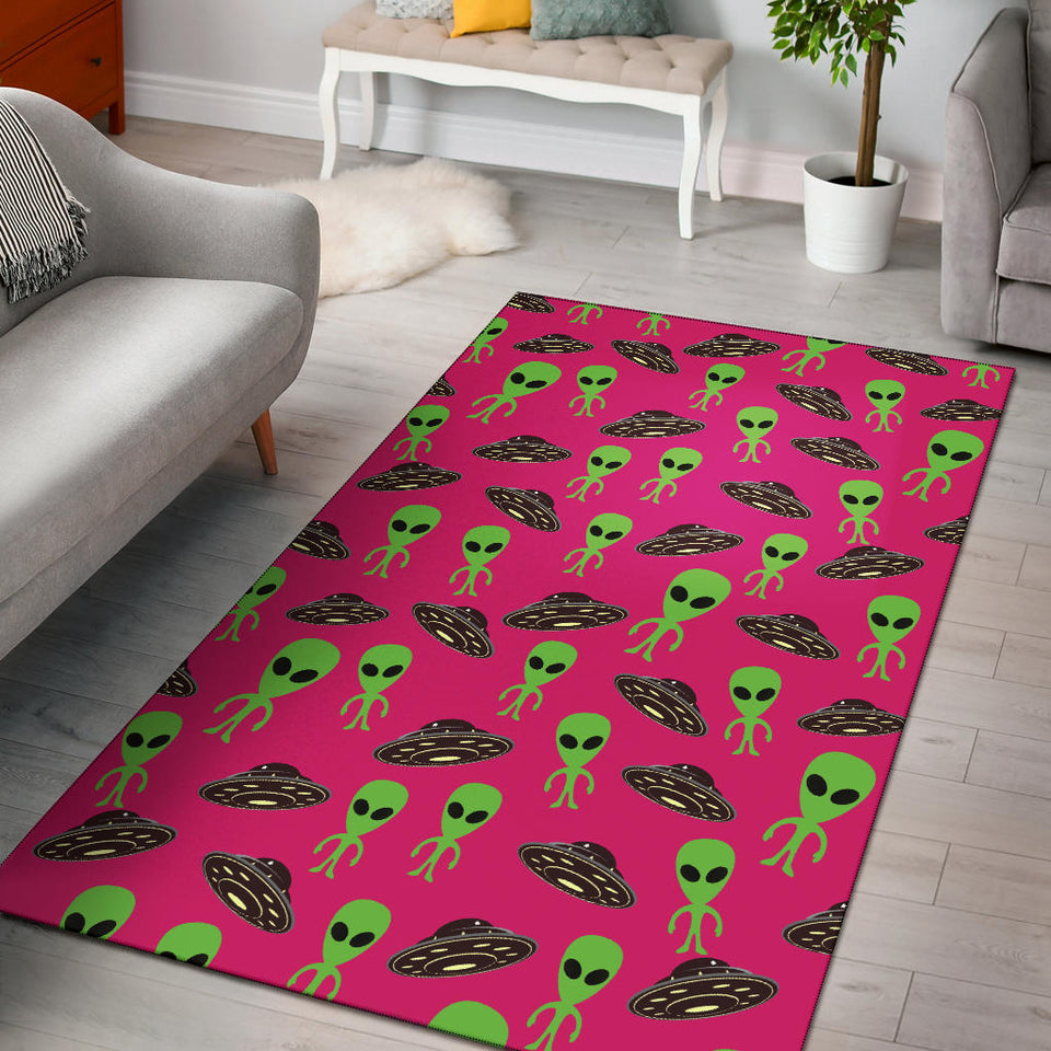 Alien Pattern Print Design 03 Area Rug