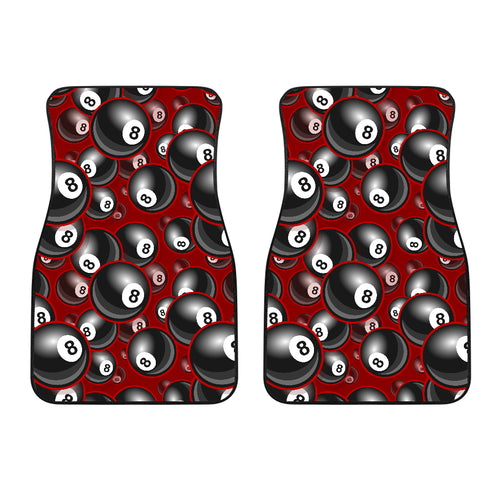 Billiard Ball Pattern Print Design 05 Front Car Mats