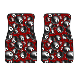 Billiard Ball Pattern Print Design 05 Front Car Mats