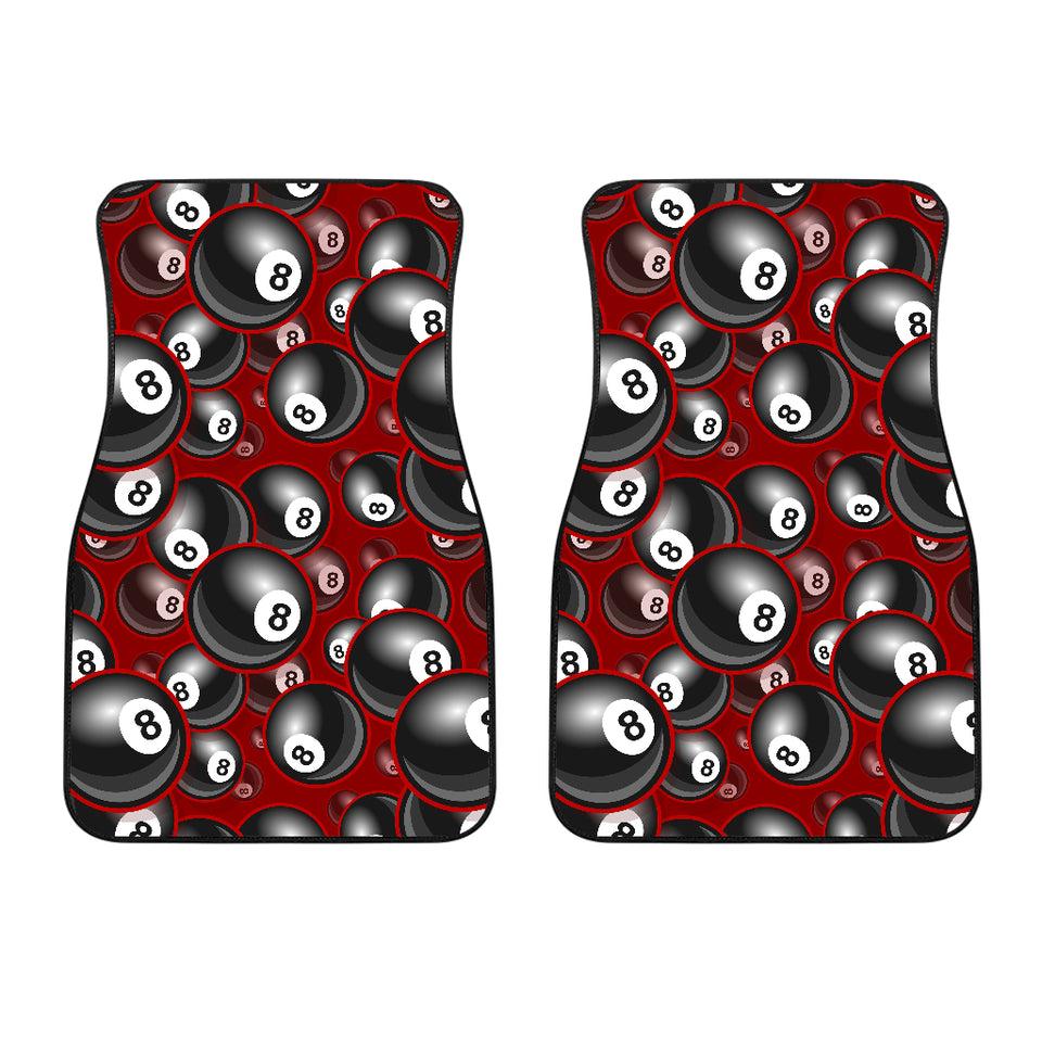 Billiard Ball Pattern Print Design 05 Front Car Mats