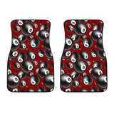 Billiard Ball Pattern Print Design 05 Front Car Mats