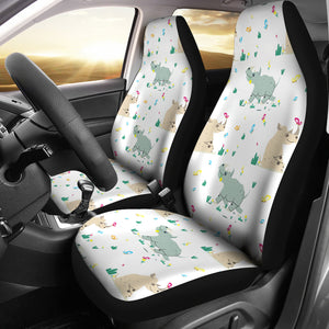 Cute Rhino Pattern  Universal Fit Car Seat Covers