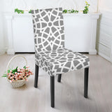 Arabic Gary Pattern Dining Chair Slipcover