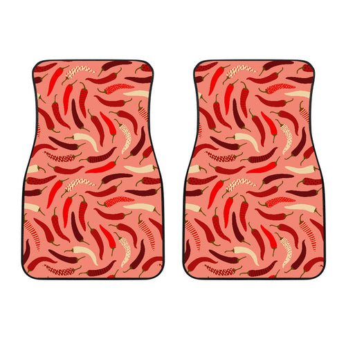 Beautiful Chili Peppers Pattern  Front Car Mats