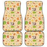 Guinea Pig Pattern Print Design 05 Front and Back Car Mats