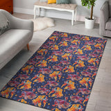 Goldfish Pattern Print Design 05 Area Rug