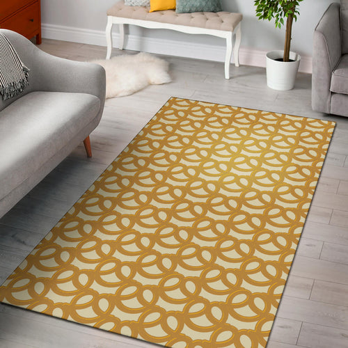 Pretzels Pattern Print Design 01 Area Rug