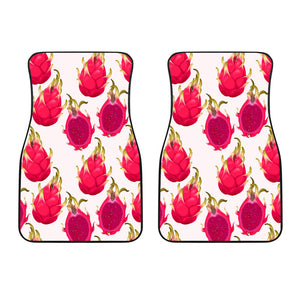 Dragon Fruits Design Pattern Front Car Mats