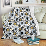 Lion Pattern Print Design 05 Premium Blanket