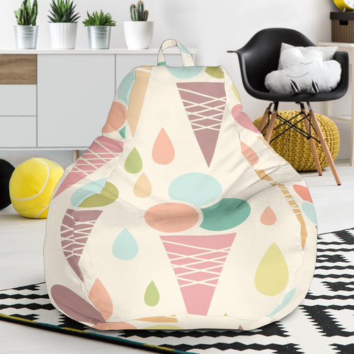 Ice Cream Cone Pattern Bean Bag Cover