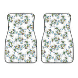 Peacock Feather Pattern Front Car Mats