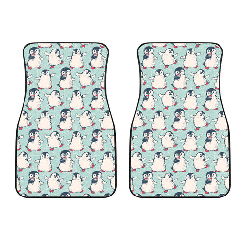 Cute Penguin Pattern Front Car Mats