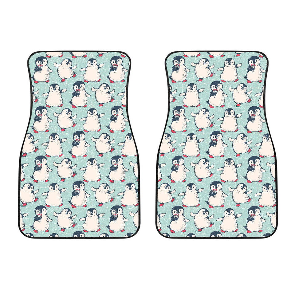 Cute Penguin Pattern Front Car Mats