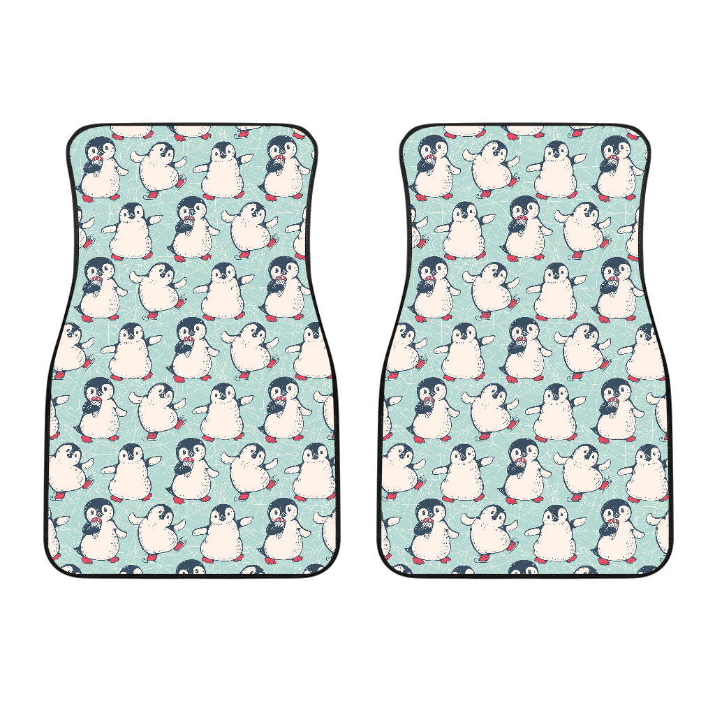 Cute Penguin Pattern Front Car Mats