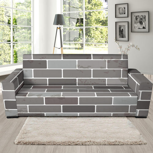 Brick Printed Pattern Print Design 05 Sofa Slipcover