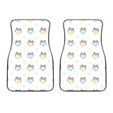 Cute Siberian Husky Pattern Front Car Mats