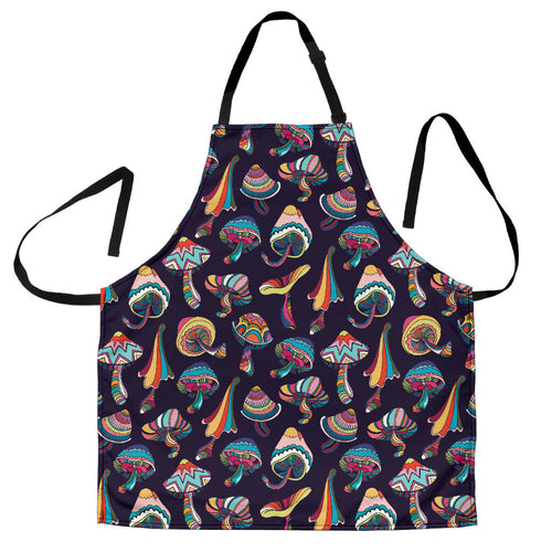 Colorful Mushroom Pattern Adjustable Apron