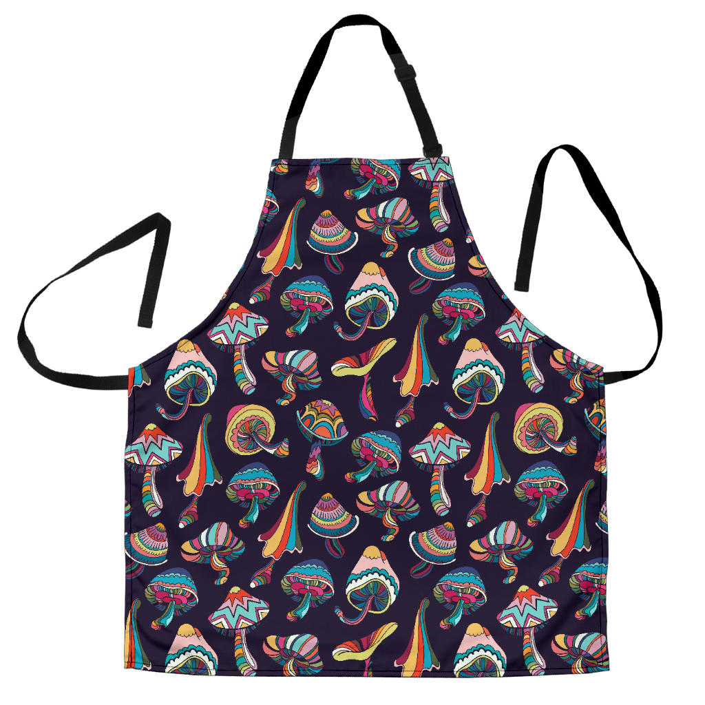 Colorful Mushroom Pattern Adjustable Apron