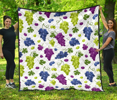 Grape Pattern Premium Quilt