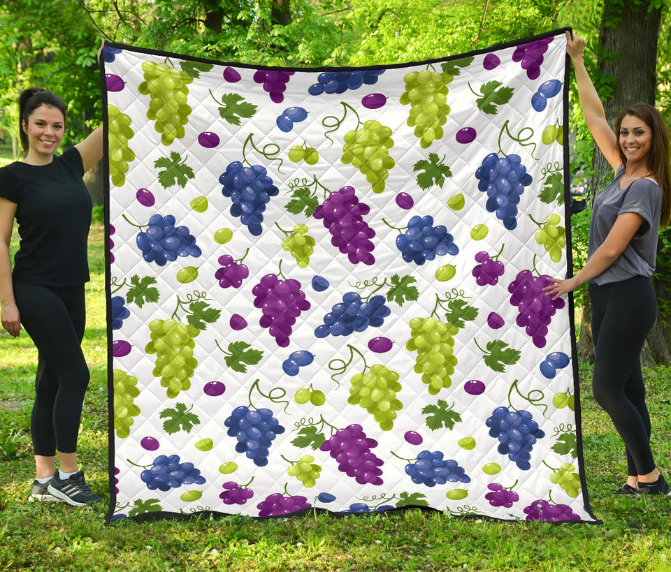 Grape Pattern Premium Quilt